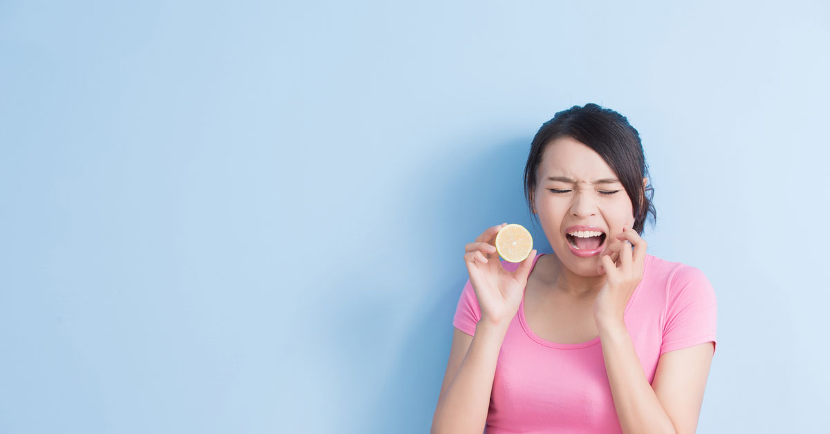 Teeth erosion by acidic food