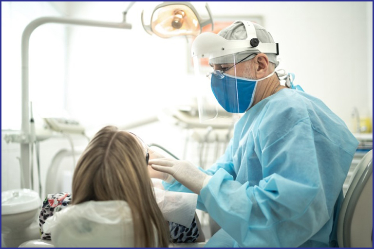 dentist treating patient