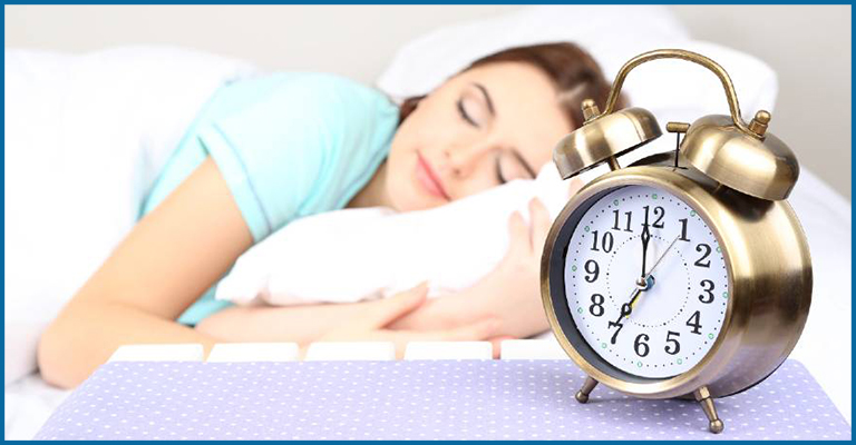 women sleeping happily